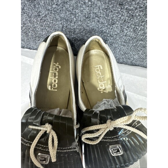 Vintage Footjoy Womens Kiltie Golf Shoes Size 9AA White  Vintage 1950s-70s FootJoy Spectator Golf Shoes Kiltie Metal Cleats 7A